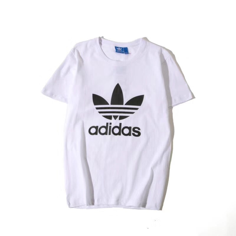 "Adidas" Women Men Hot letters print T-shirt top