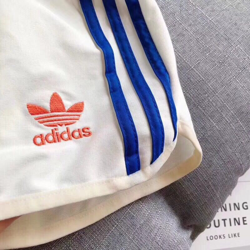 Adidas Originals Red Three Stripe Shorts