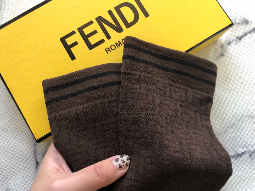 FENDI  Cotton Long Socks