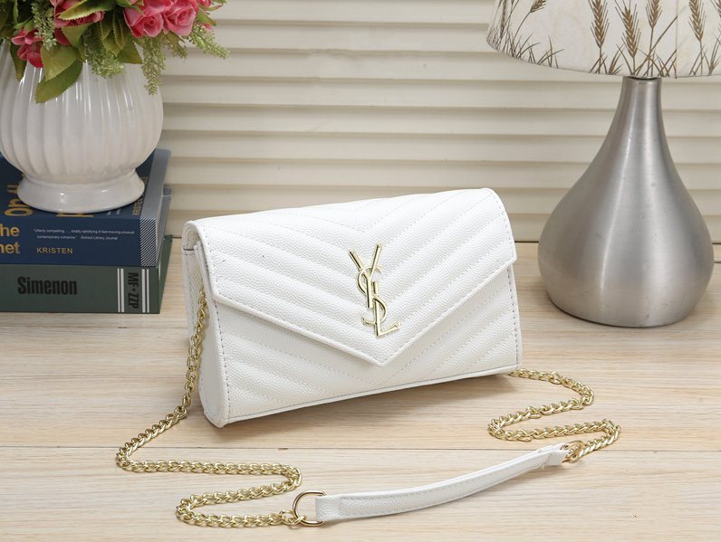 YSL Women Shopping Fashion Leather Chain Satchel Shoulder Bag Crossbody