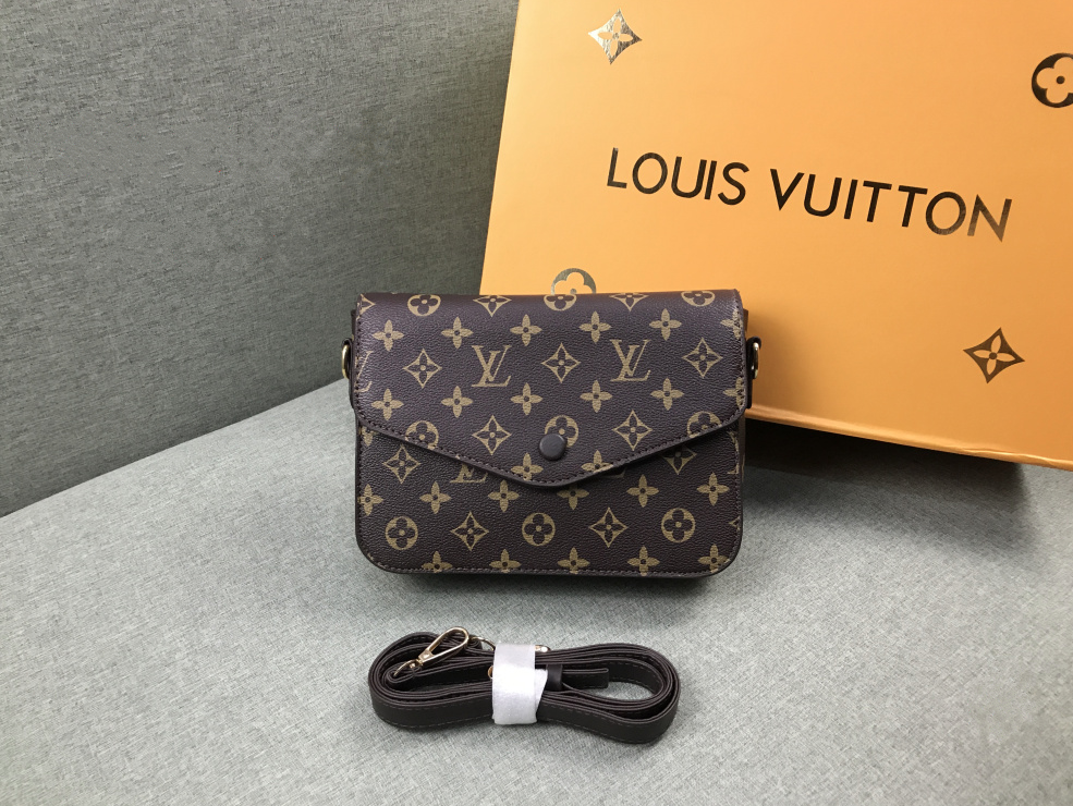 LV Women Leather Shoulder Bag Crossbody Satchel