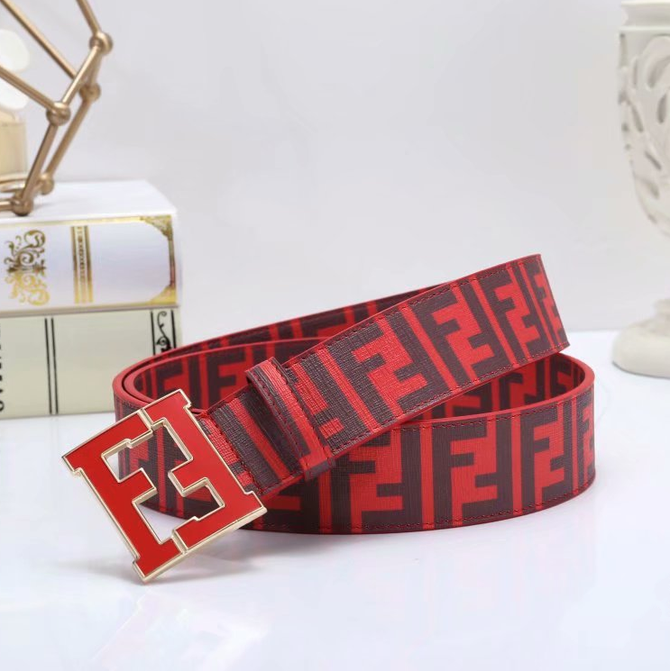 FENDI Woman Men Fashion Buckle Belt Leather Belt