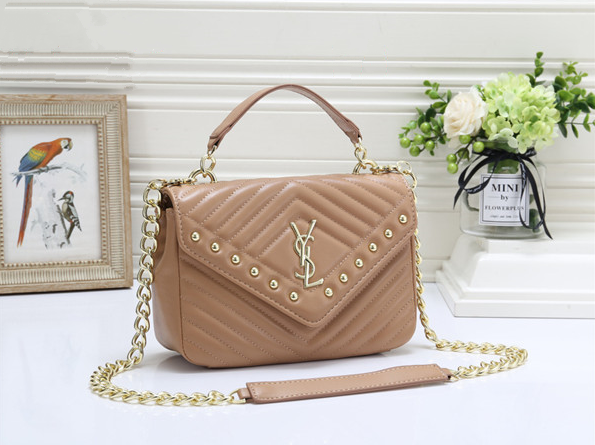 YSL Women Leather Shoulder Bag Crossbody Satchel