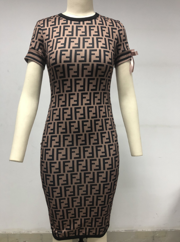 Fendi Women Short Sleeve Dress