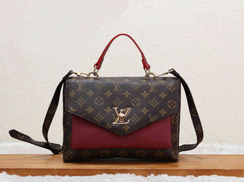 LV Women Shopping Bag Leather Tote Handbag Shoulder Bag