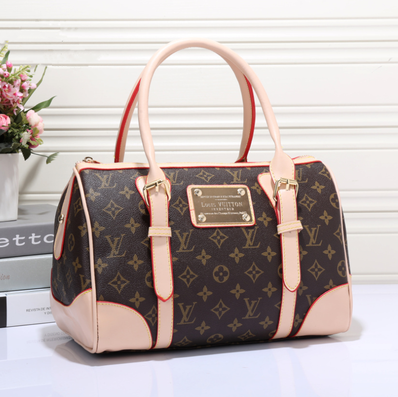 LV Louis Vuitton Women Shopping Bag Leather Tote Handbag Satchel Bag