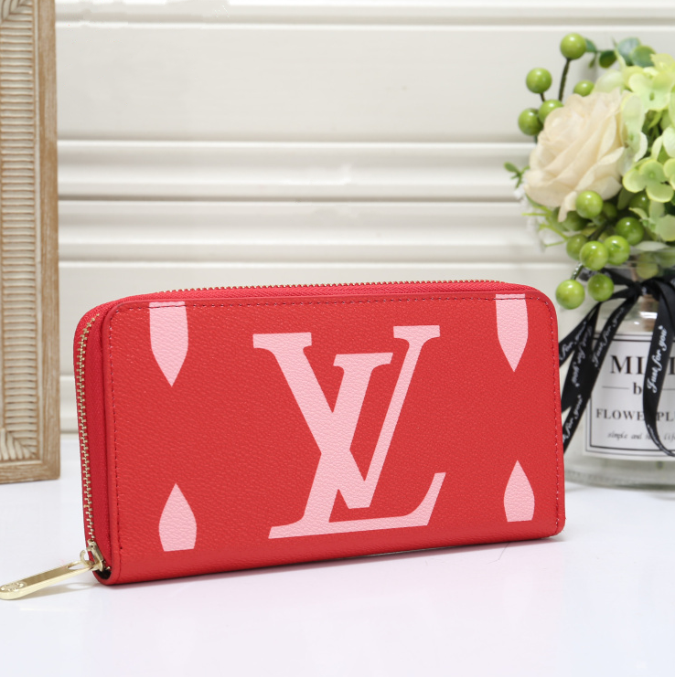 Louis Vuitton LV Women Fashion Zipper Purse Wallet