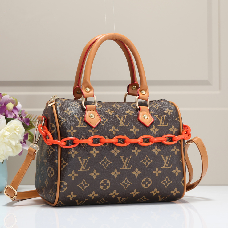 Louis Vuitton LV Women Fashion Leather Satchel Shoulder Bag Handbag Crossbody