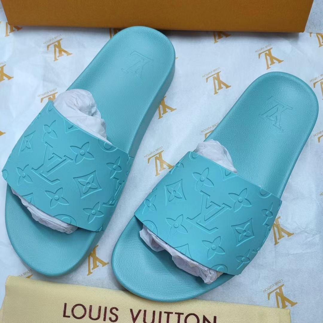 Louis Vuitton LV Men's and Women's Outdoor Flip-Flop Beach Sandals Slippers Shoes