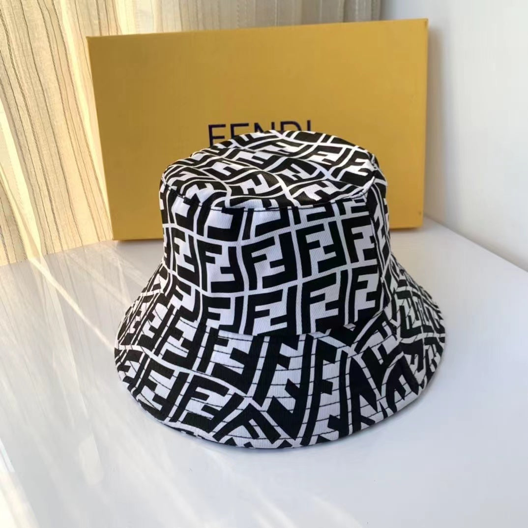 FENDI embroidered pattern letters Bucket hat Cap