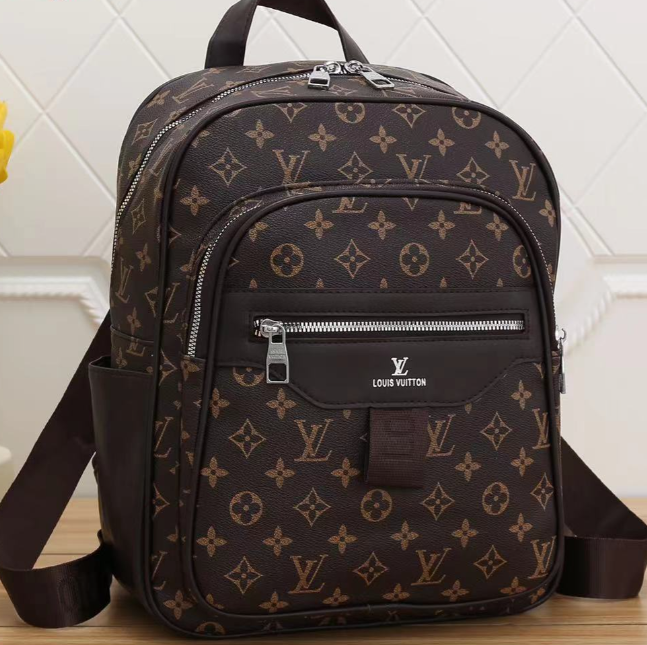 LV Louis Vuitton Women Daypack School Bag Leather Backpack