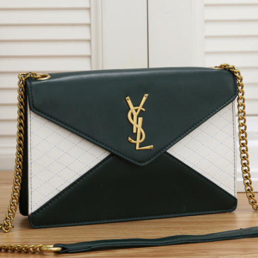 YSL Leather Crossbody Satchel Shoulder Bag Messenger bag