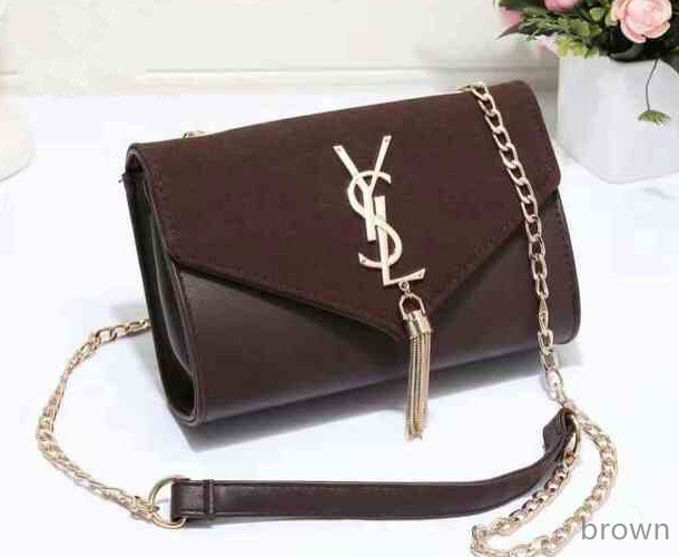 YSL Women Shopping Bag Leather Chain Satchel Shoulder Bag Crossbody