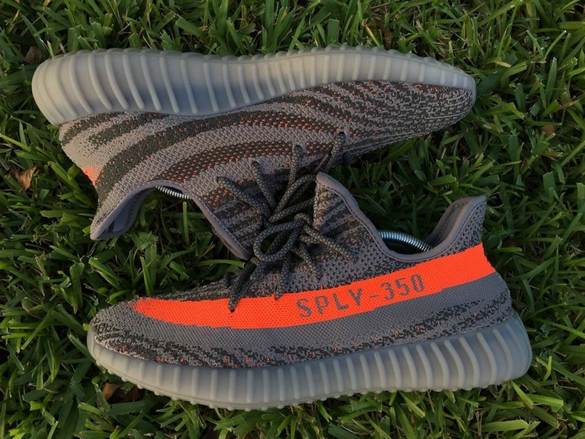 Adidas Yeezy 550 Boost 350 V2 Grey Orange