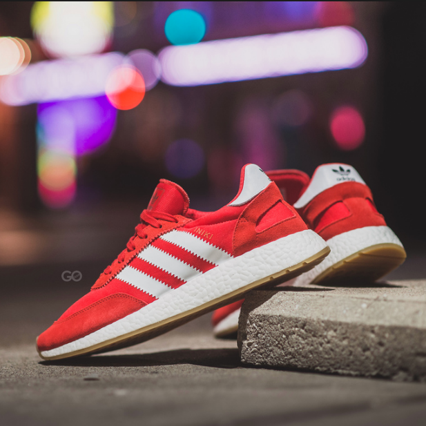 Adidas Iniki Runner Boost Red/White Fashion Trending Running Sports Shoes Sneakers