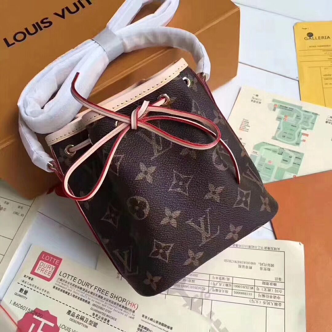 LV Women Shopping Leather Tote Handbag Shoulder Bag Print flower