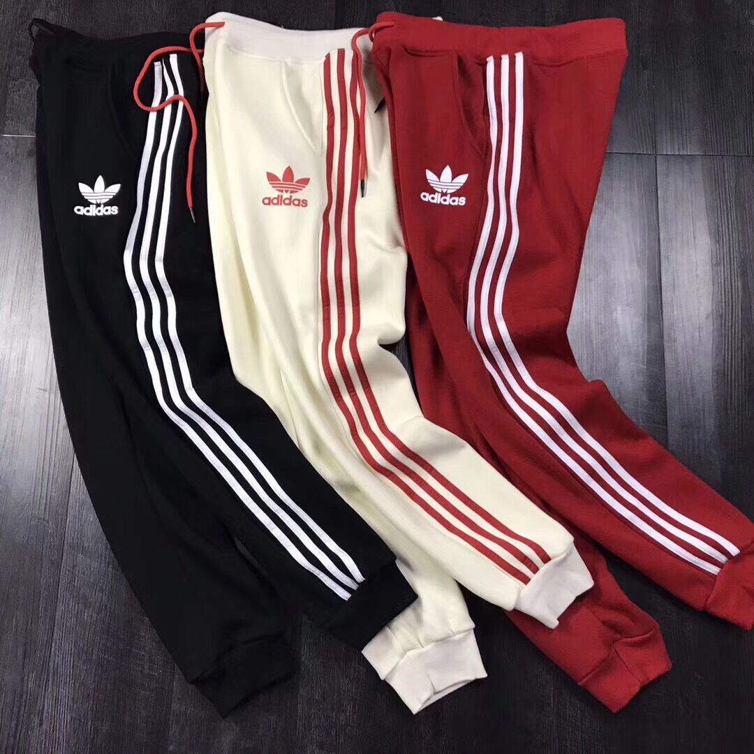 '' Adidas '' Fashion Casual To keep warm Add wool Trousers Sweatpants