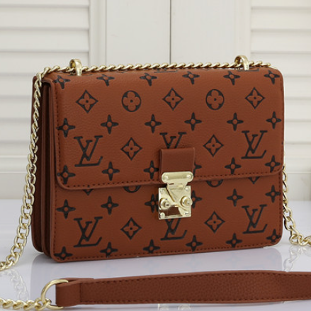 Louis Vuitton LV Fashion Leather Crossbody Satchel Shoulder Bag from