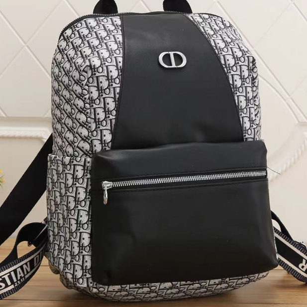 DIOR Cute Pattern Leather Travel Bag Backpack