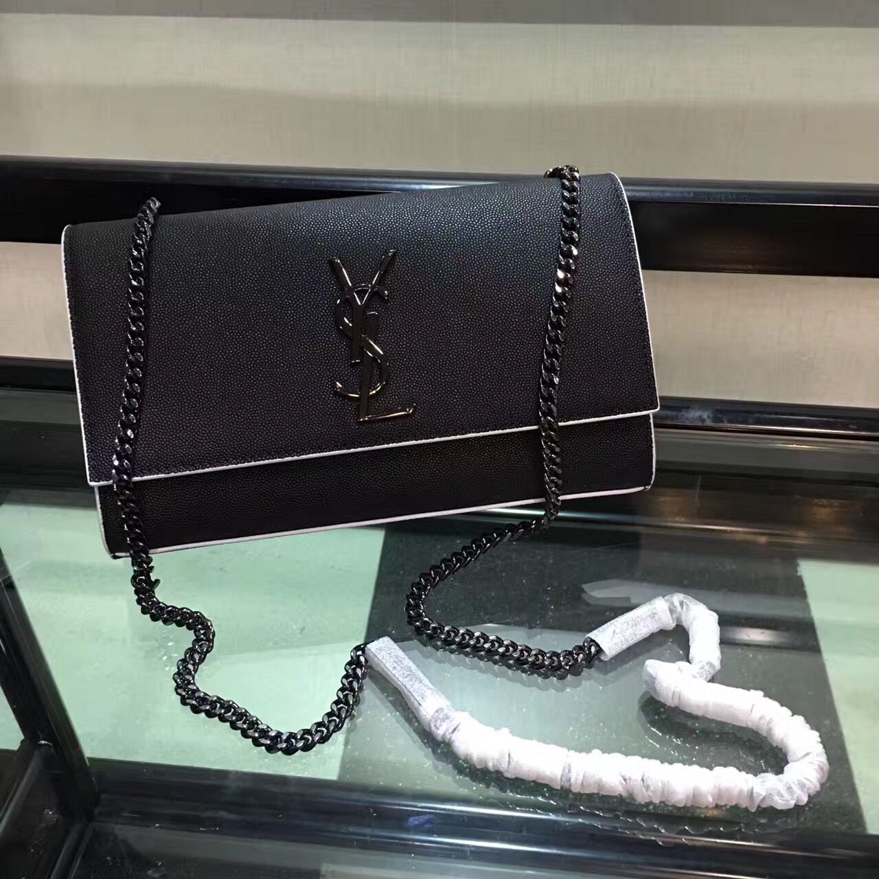 YSL Women Shopping Fashion Leather Chain Satchel Shoulder Bag Crossbody