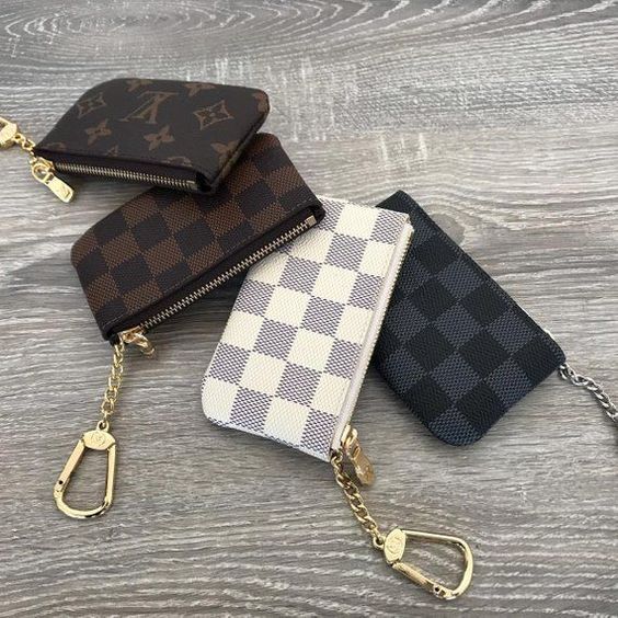 Louis Vuitton LV Clutch Bag Wristlet Women Men Key Pouch