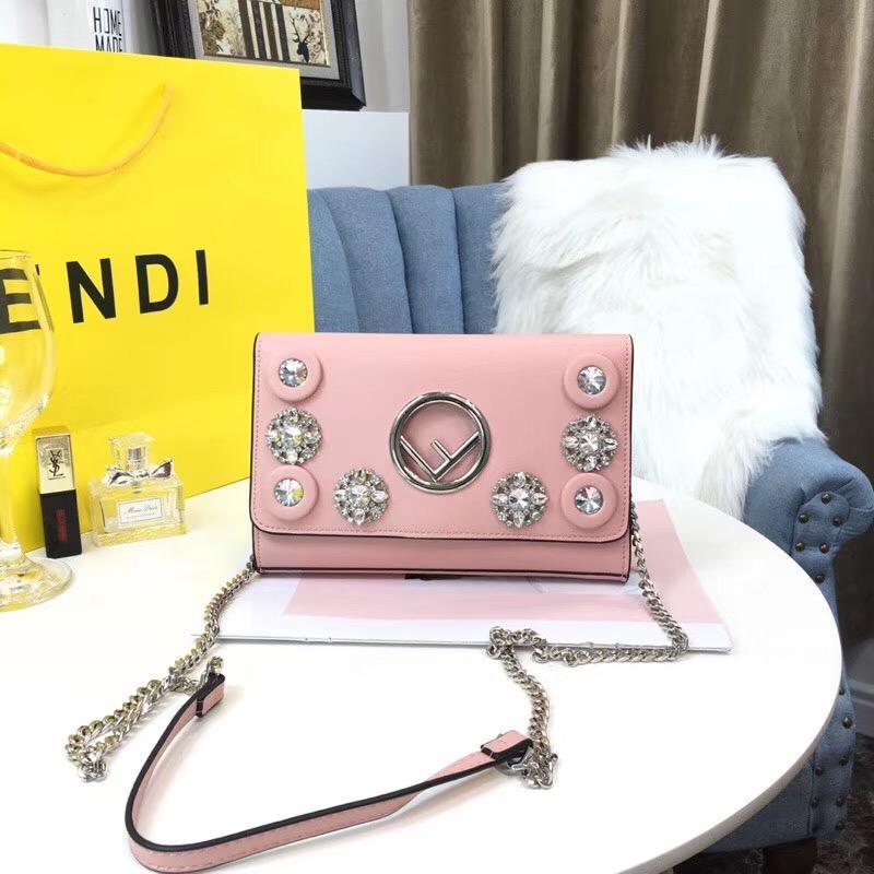 Fendi Women Leather Shoulder Bag Crossbody Satchel