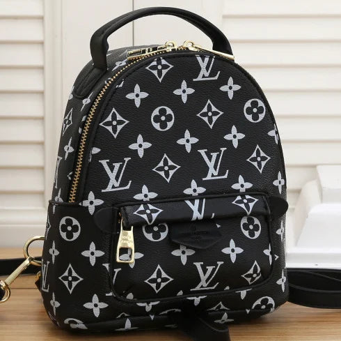 LV Louis Vuitton Women Fashion Daypack School Bag Leather Backpack