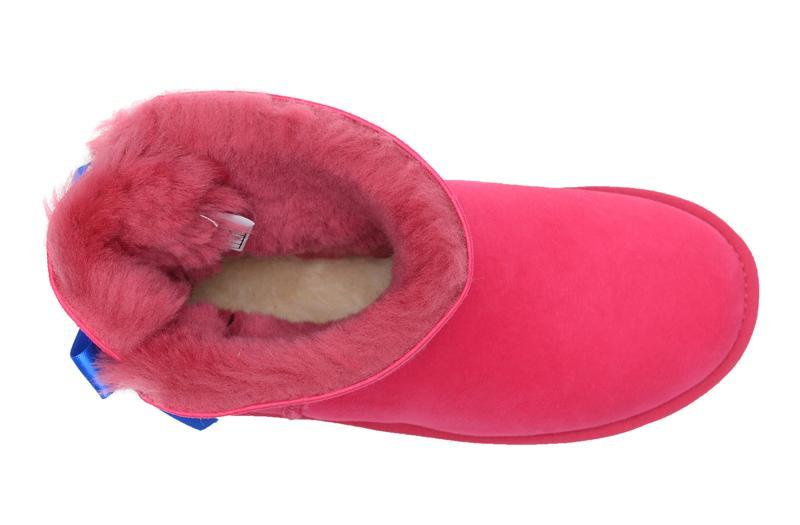 UGG Fashion Women Bow Fur Wool Snow Boots Shoes