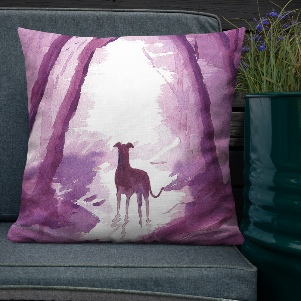 Greyhound, Lurcher & Whippet Cushions - 'Hurry Up!'