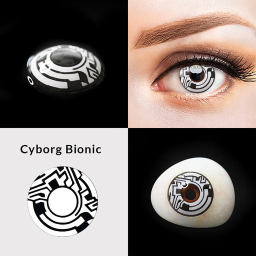 Cyberpunk Cyborg Bionic Costume Contacts