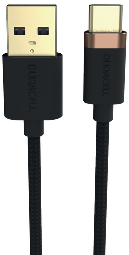 Duracell Hleðslusnúra USB-A í USB-C 1M
