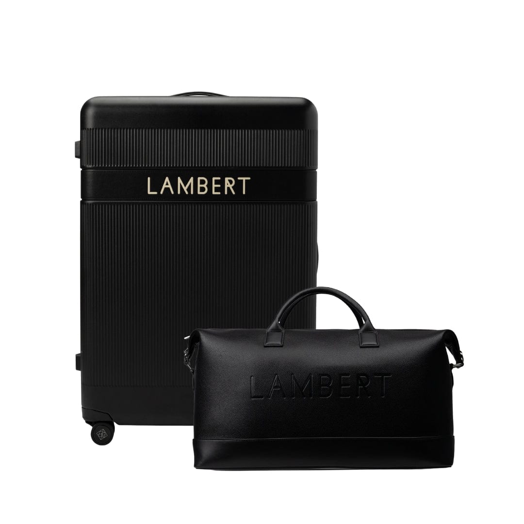 Ensemble voyage - Valise d’enregistrement + Sac de voyage noir - Lambert product image