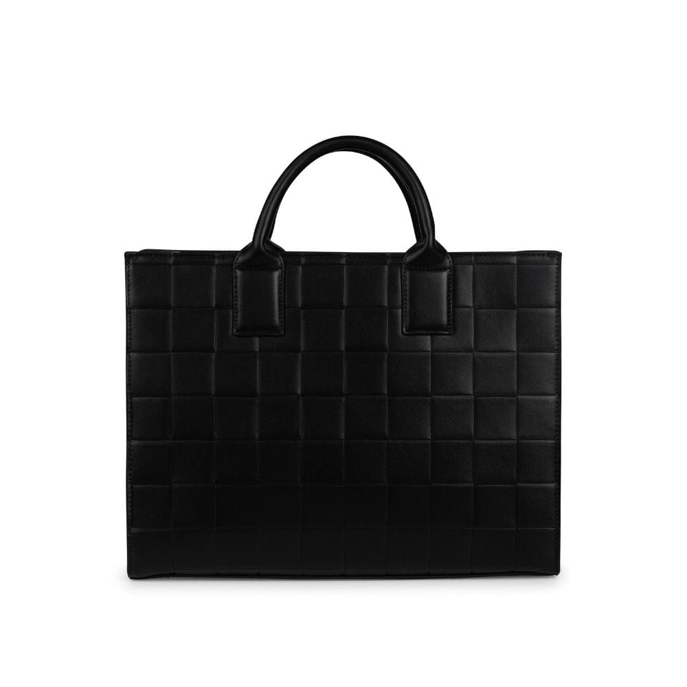 The BEATRICE - 2-In-1 Black Vegan Leather Tote Bag – Lambert