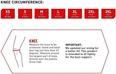 McDavid Knee Support Sizing Guide