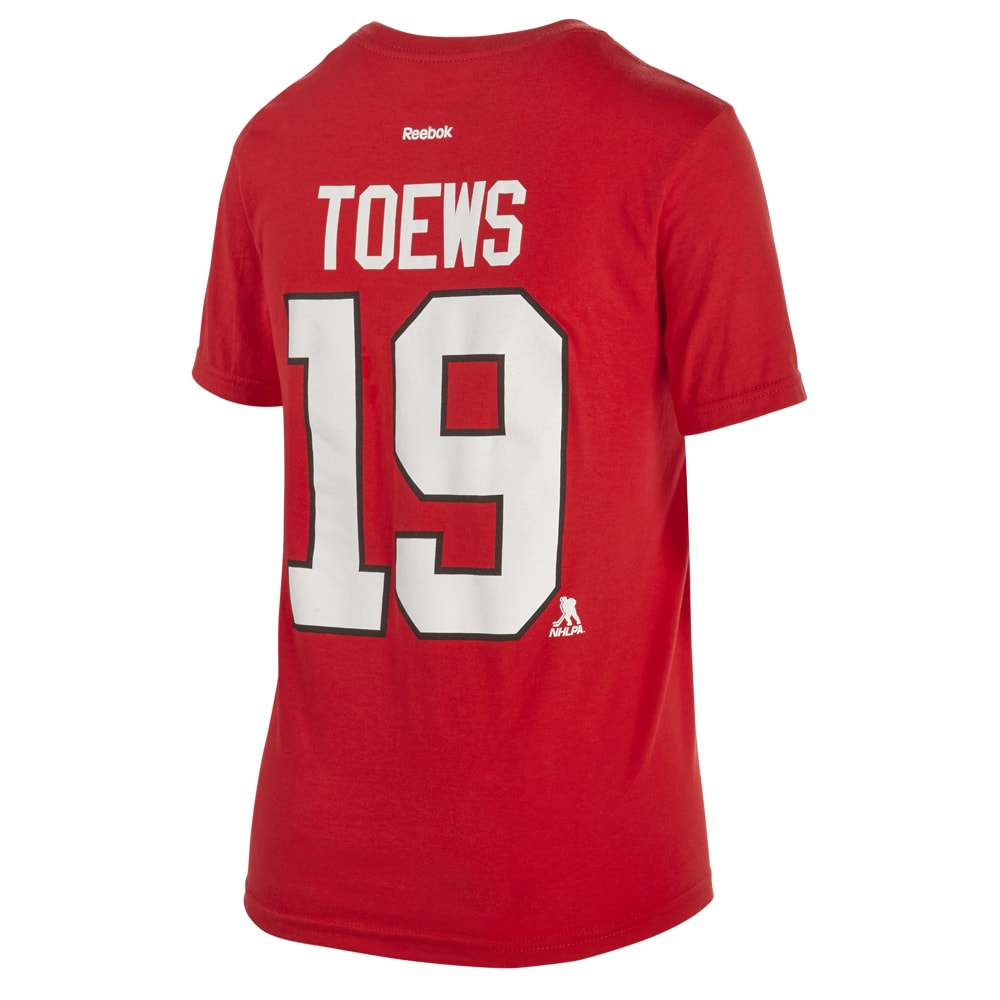 REEBOK YOUTH CHICAGO BLACKHAWKS TOEWS TEE