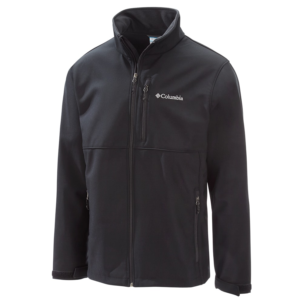 columbia men's ascender softshell jacket black