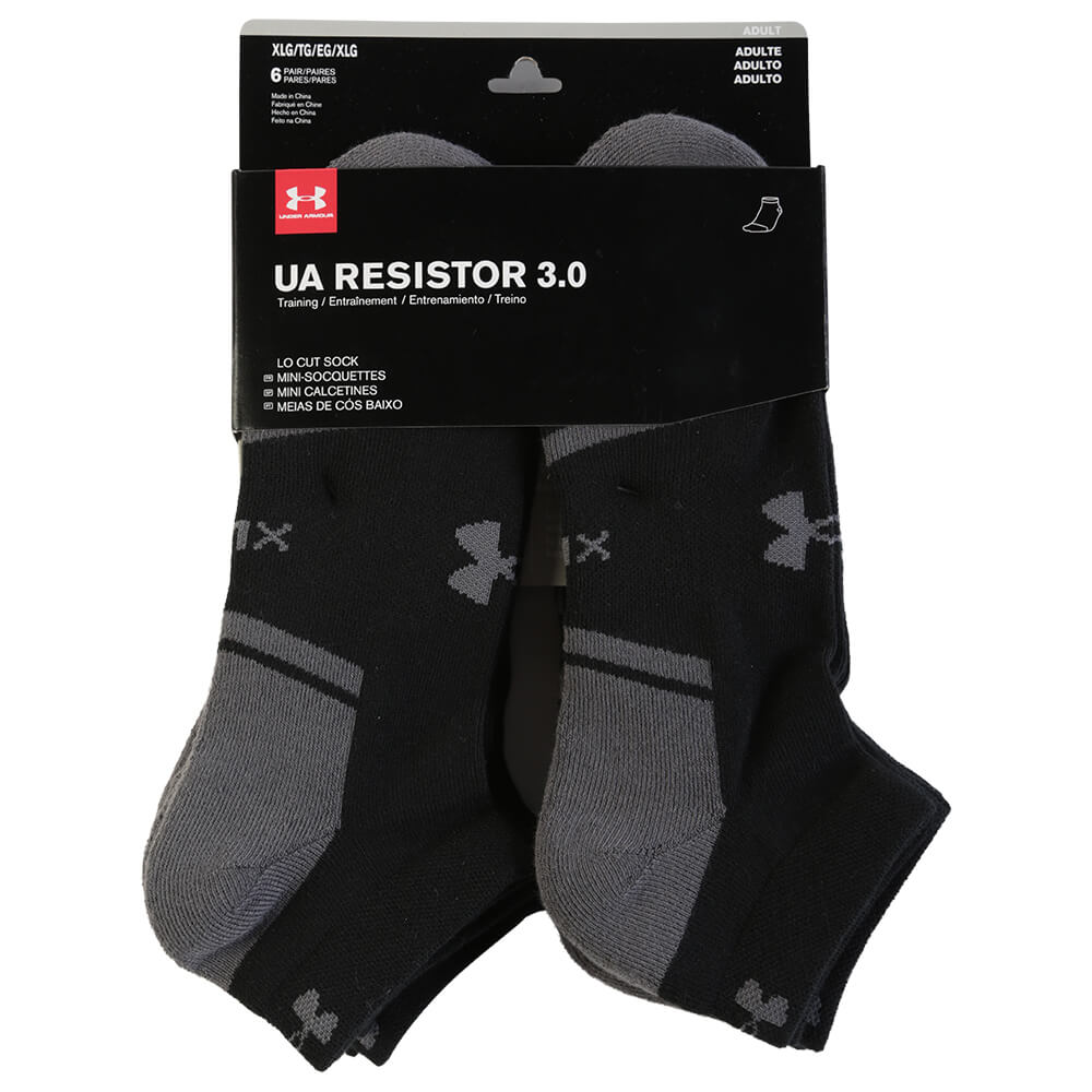 under armour resistor low cut athletic socks 6 pack