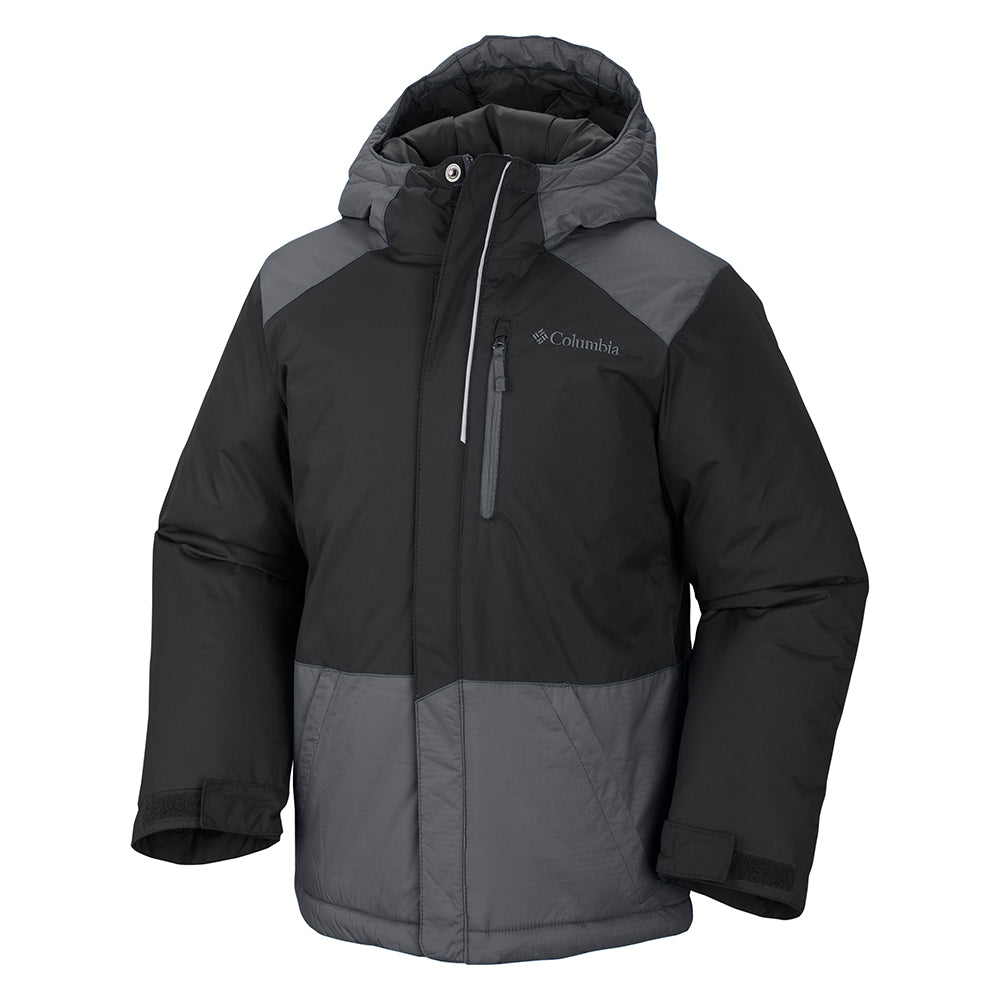 COLUMBIA YOUTH LIGHTNING LIFT WP INSULATED JACKET BLACK/GRAPHITE