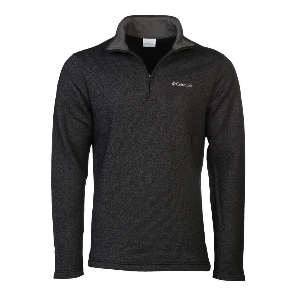 COLUMBIA MEN'S GREAT HART MOUNTAIN III 1/2 ZIP TOP BLACK