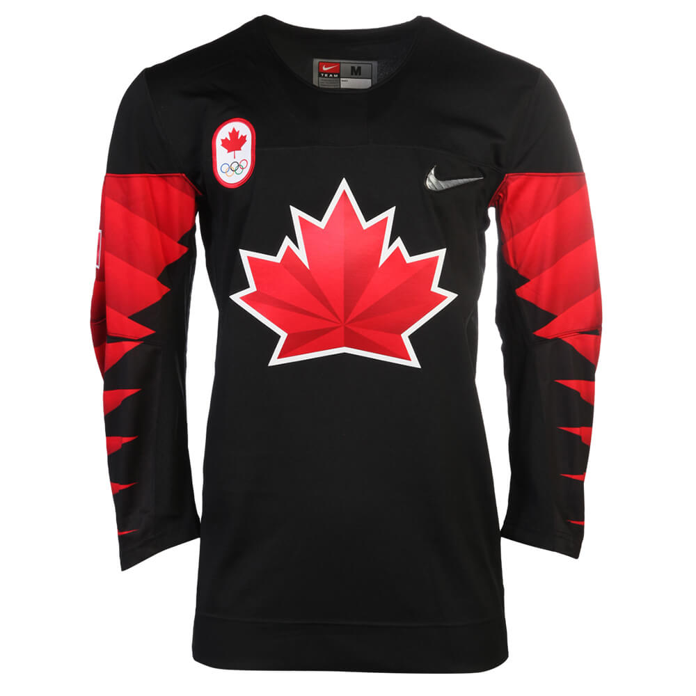 team canada black olympic jersey