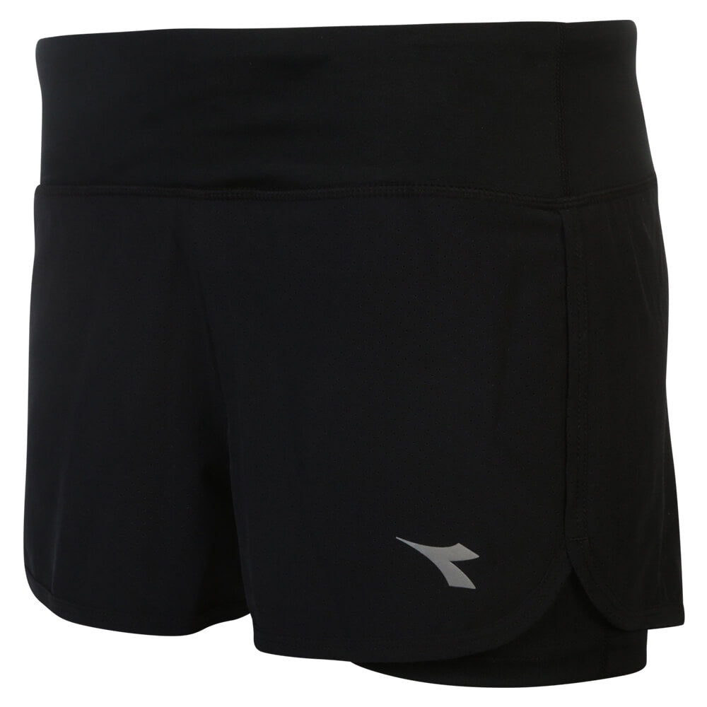 DIADORA WOMEN'S DUAL SHORT 3 INCH BLACK