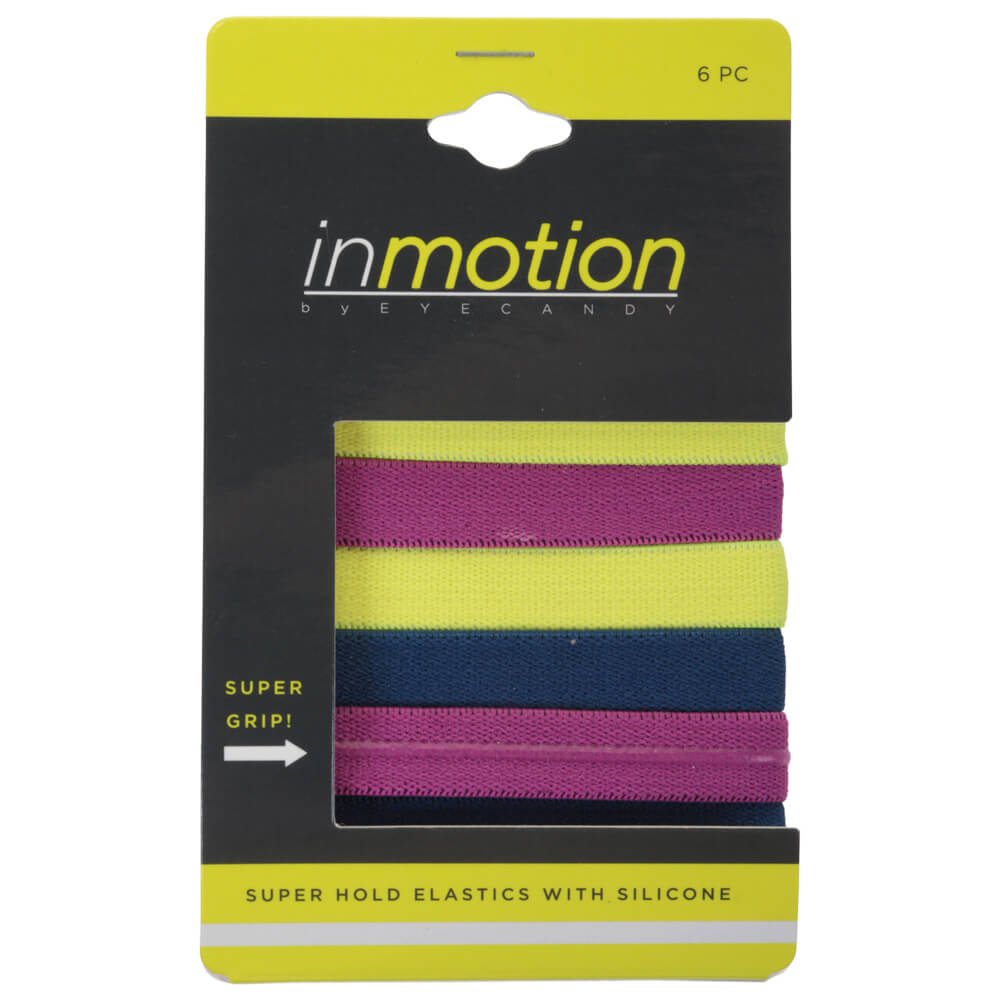 IN MOTION 6PK WIDE ELASTICS ASST