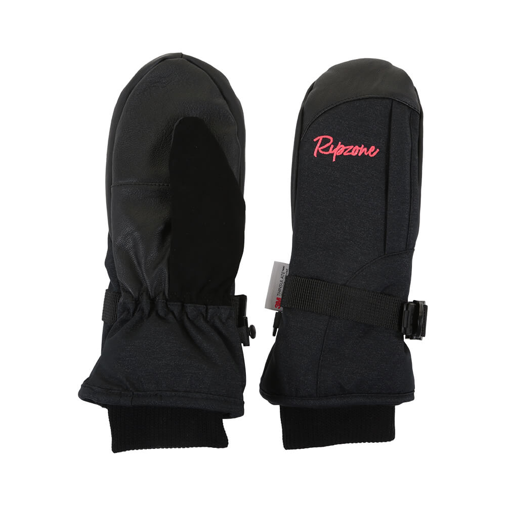 RIPZONE G THETIS INSULATED MITTEN BLACK GLITTER