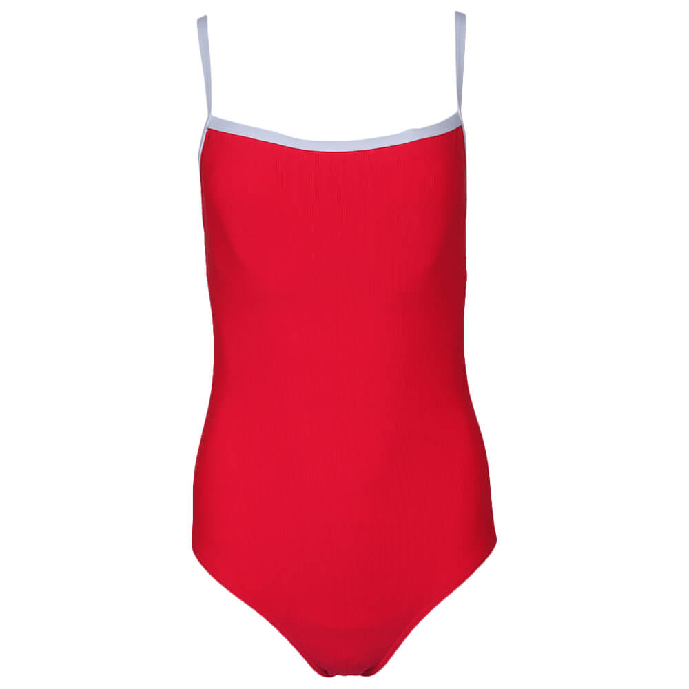 PENBROOKE WOMENS 1 PIECE SWIM SUIT TOMATO RIB