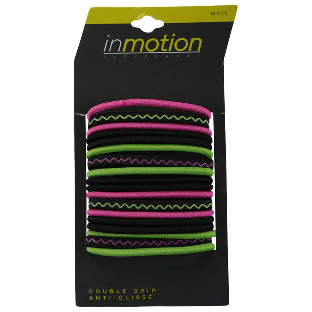 IN MOTION 18 PACK ELASTICS (4 WITH SILICONE) BLUE/ORANGE