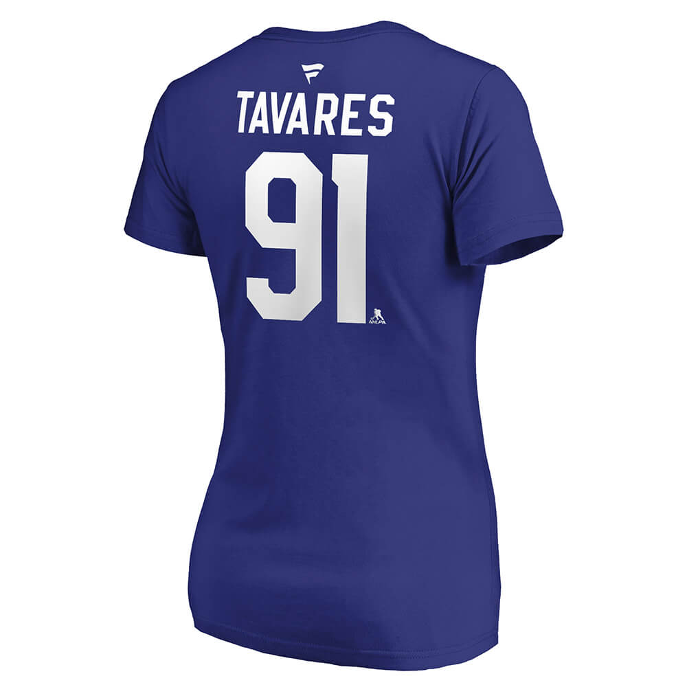 FANATICS WOMEN'S TORONTO MAPLE LEAFS TAVARES AUTHENTIC STACK TEE BLUE