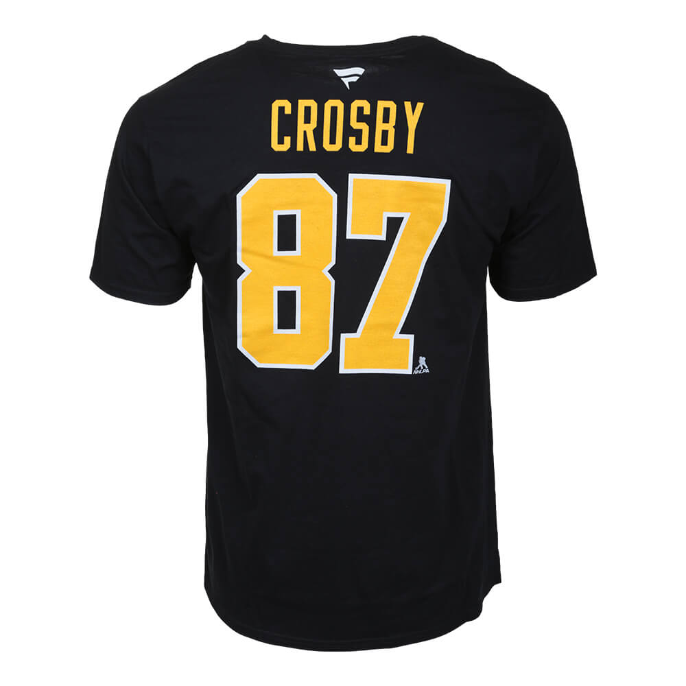 FANATICS MEN'S PITTSBURGH PENGUINS CROSBY AUTHENTIC STACK TEE BLACK