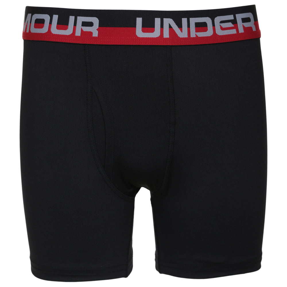 UNDER ARMOUR BOY'S 2 PACK SANSTORM SOLID BOXER BRIEF RED/BLACK ...