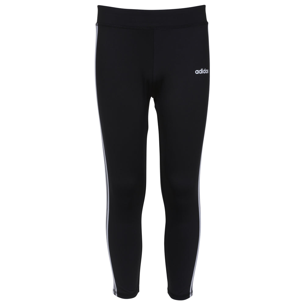 ADIDAS GIRL'S 3 STRIPE TIGHT BLACK/WHITE