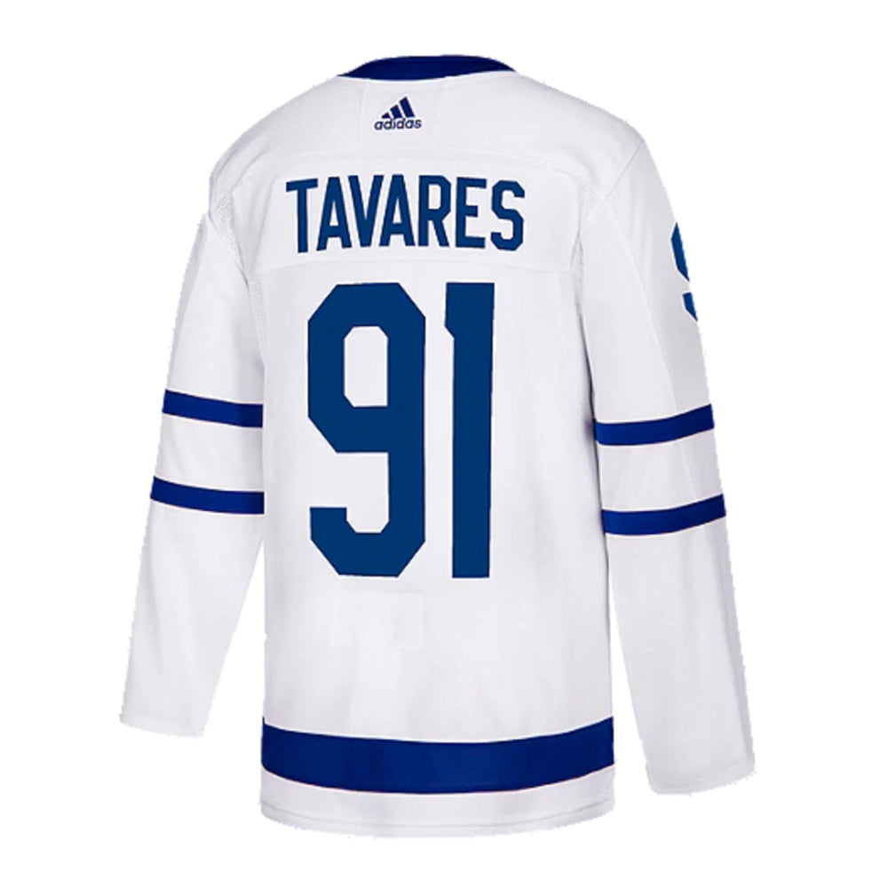 ADIDAS MEN'S TORONTO MAPLE LEAFS AUTHENTIC PRO TAVARES AWAY JERSEY WHITE